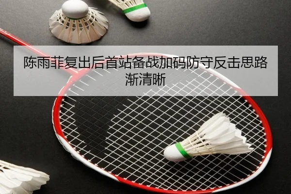 陈雨菲复出后首站备战加码防守反击思路渐清晰（EMCSPORTS）